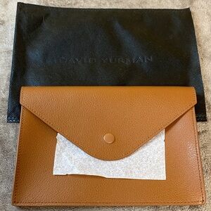 David Yurman leather envelope pouch